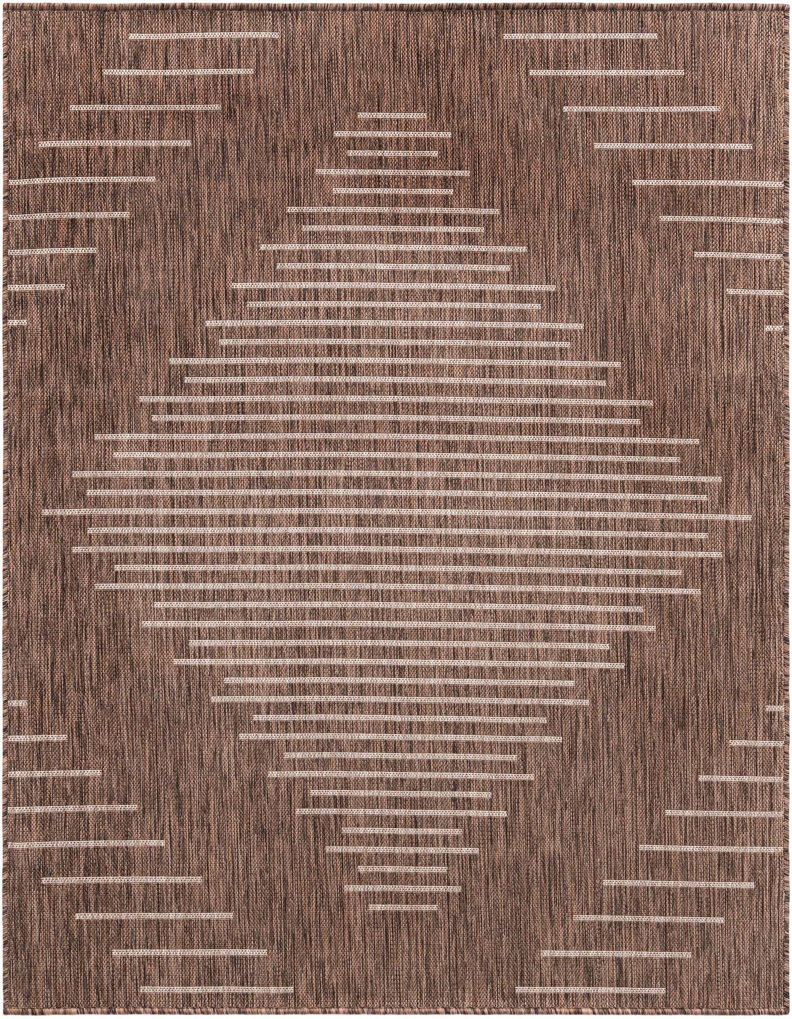 5' 3 x 5' 3 Easy-Clean Modern Indoor / Outdoor Square Rug