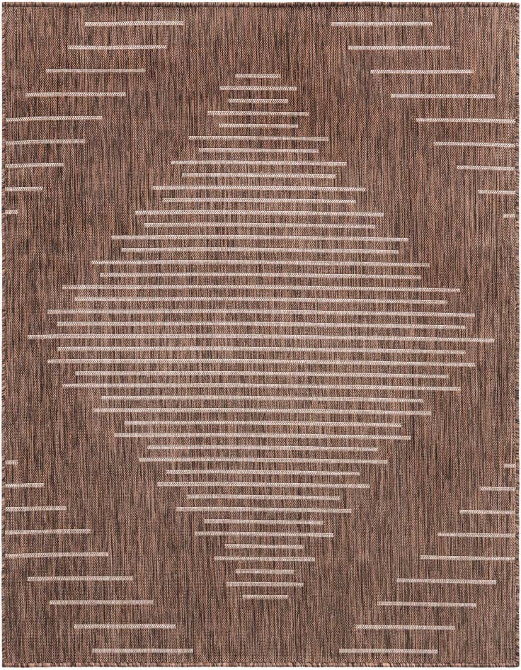 Detail image of 5' 3 x 5' 3 Easy-Clean Modern Indoor / Outdoor Square Rug