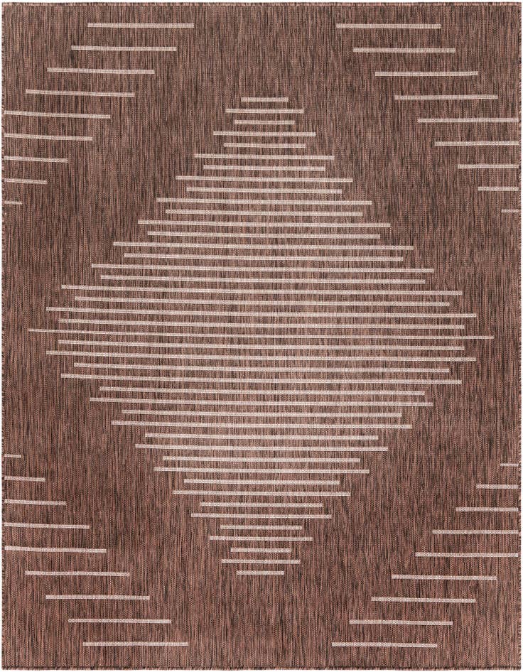 Detail image of 7' x 7' Easy-Clean Modern Indoor / Outdoor Square Rug
