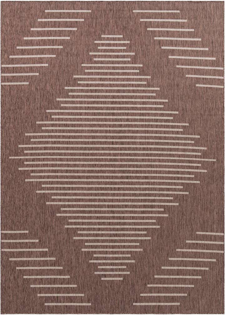 10' 8 x 10' 8 Easy-Clean Modern Indoor / Outdoor Square Rug