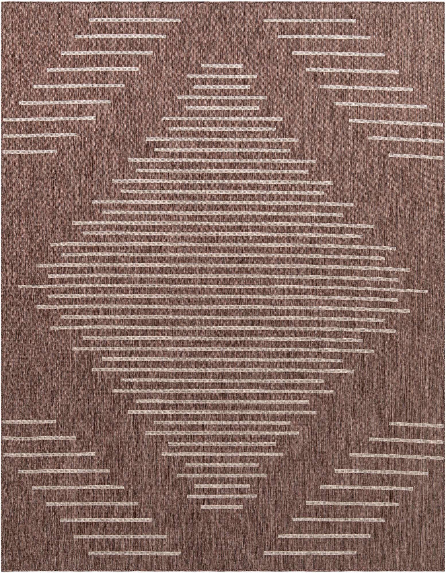 10' 8 x 10' 8 Easy-Clean Modern Indoor / Outdoor Square Rug