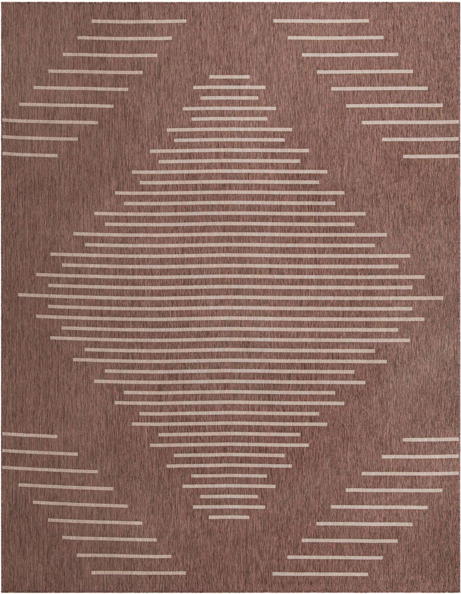 13' x 13' Easy-Clean Modern Indoor / Outdoor Square Rug