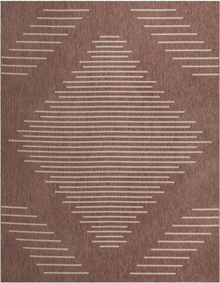 Detail image of 13' x 13' Easy-Clean Modern Indoor / Outdoor Square Rug