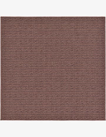 6' x 6' Easy-Clean Modern Indoor / Outdoor Square Rug
