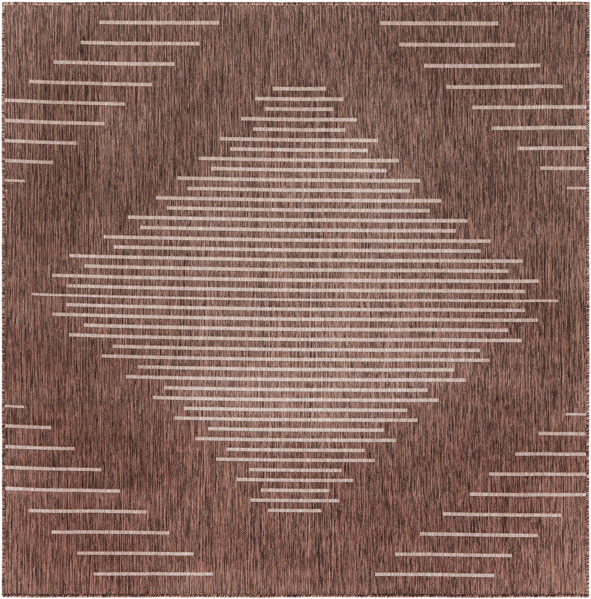 Primary image 7' x 7'  Washable Modern Indoor / Outdoor Square Rug