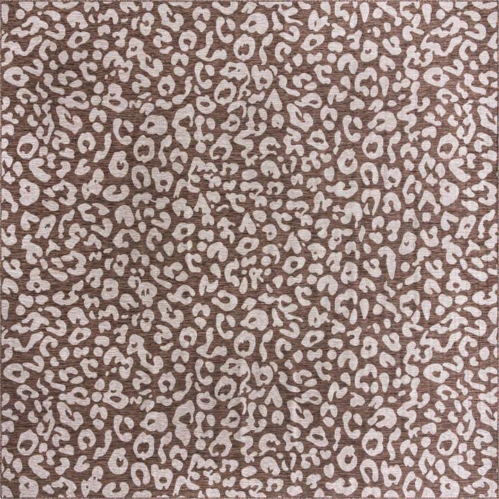 13' x 13' Easy-Clean Safari Indoor / Outdoor Square Rug