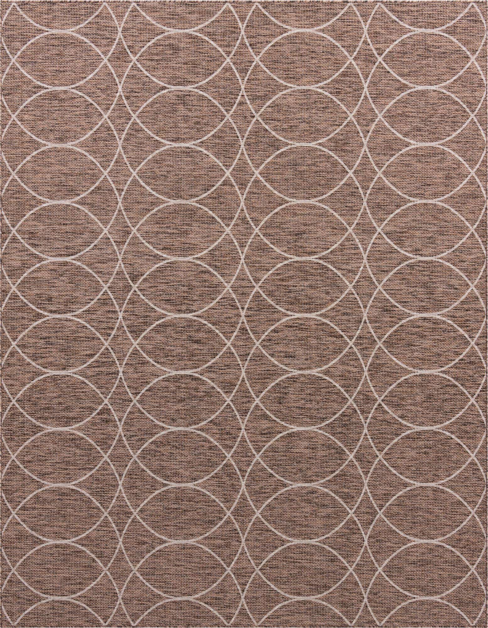 10' x 10' Easy-Clean Trellis Indoor / Outdoor Square Rug