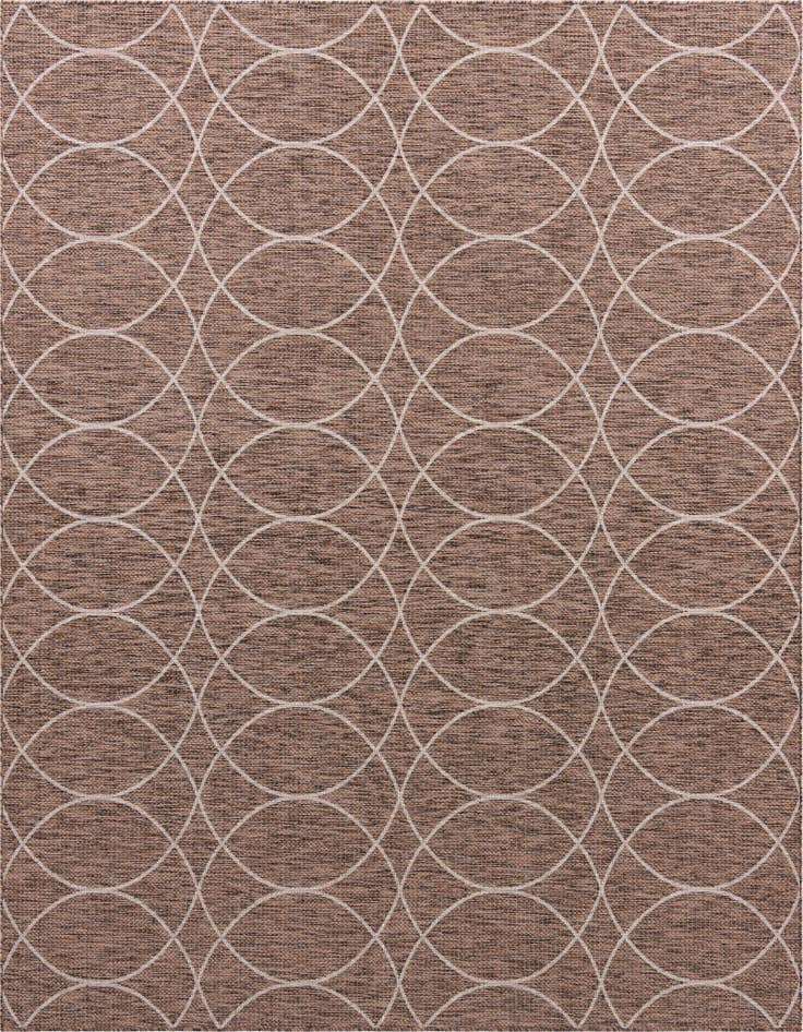 Detail image of 10' x 10' Easy-Clean Trellis Indoor / Outdoor Square Rug