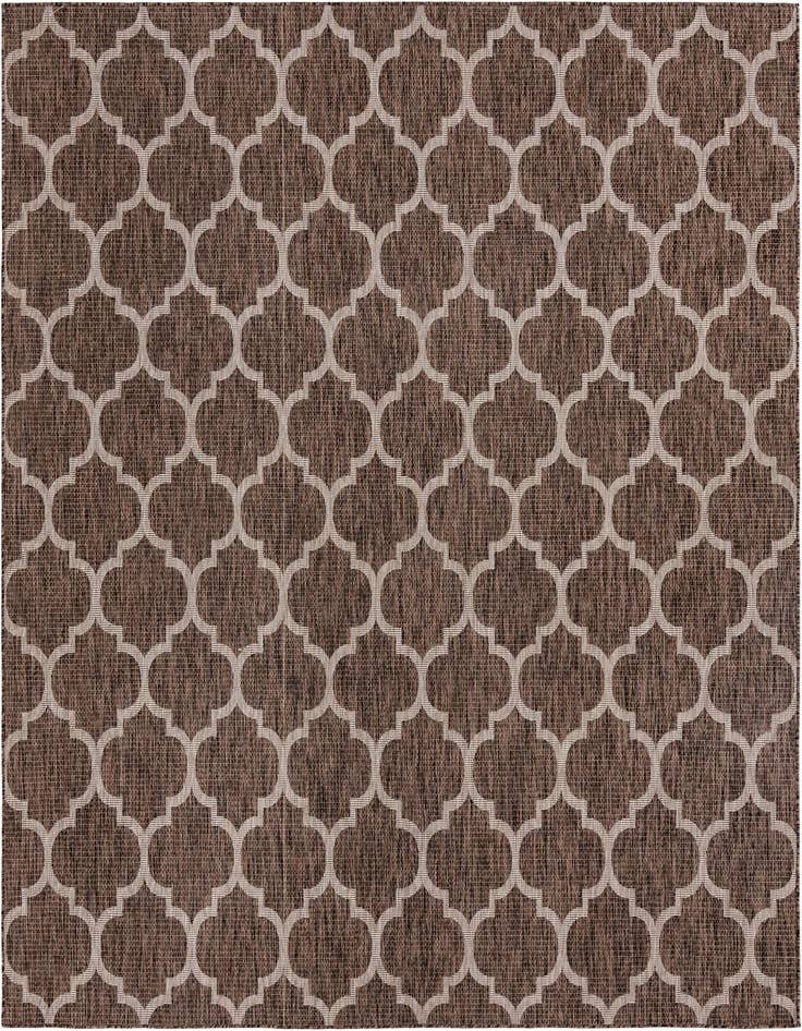 Detail image of 10' 8 x 10' 8 Easy-Clean Trellis Indoor / Outdoor Square Rug