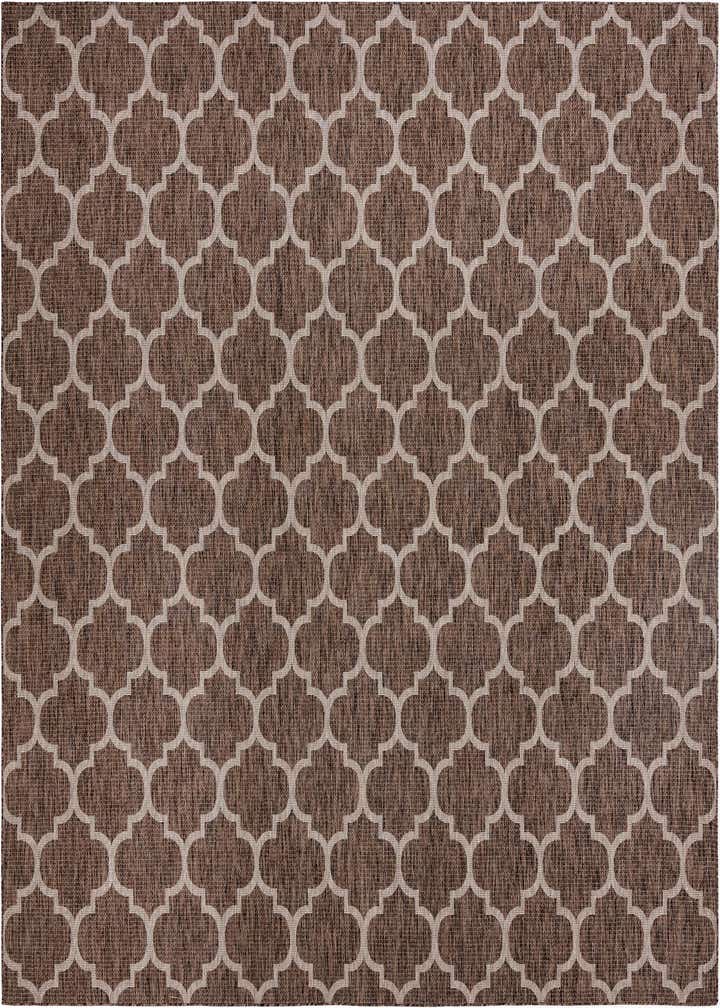 13' x 13' Easy-Clean Trellis Indoor / Outdoor Square Rug