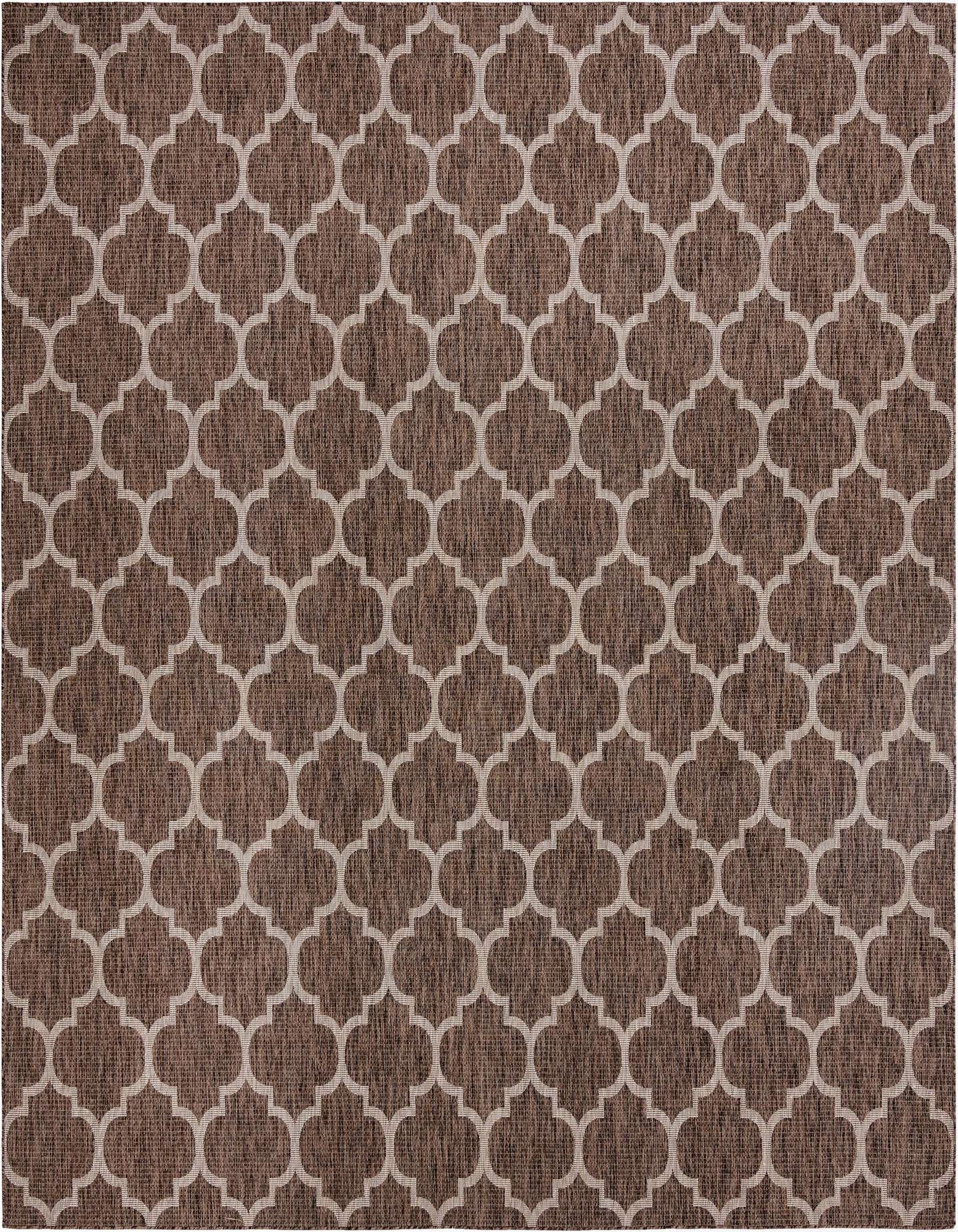 13' x 13' Easy-Clean Trellis Indoor / Outdoor Square Rug
