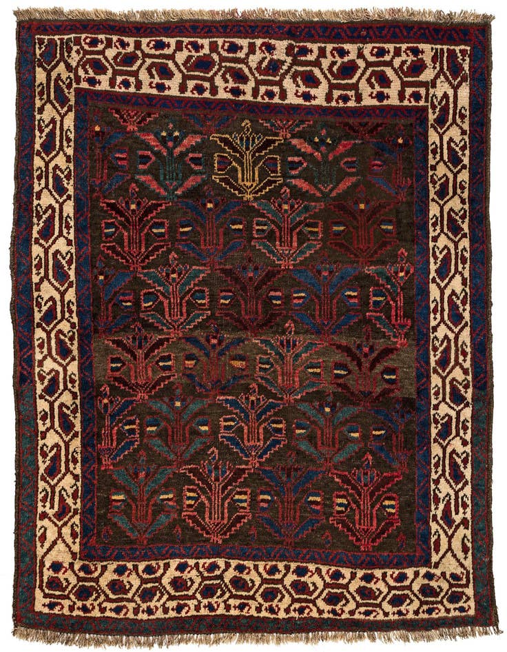 Detail image of 4' 2 x 4' 3 Saudjboulag Square Rug