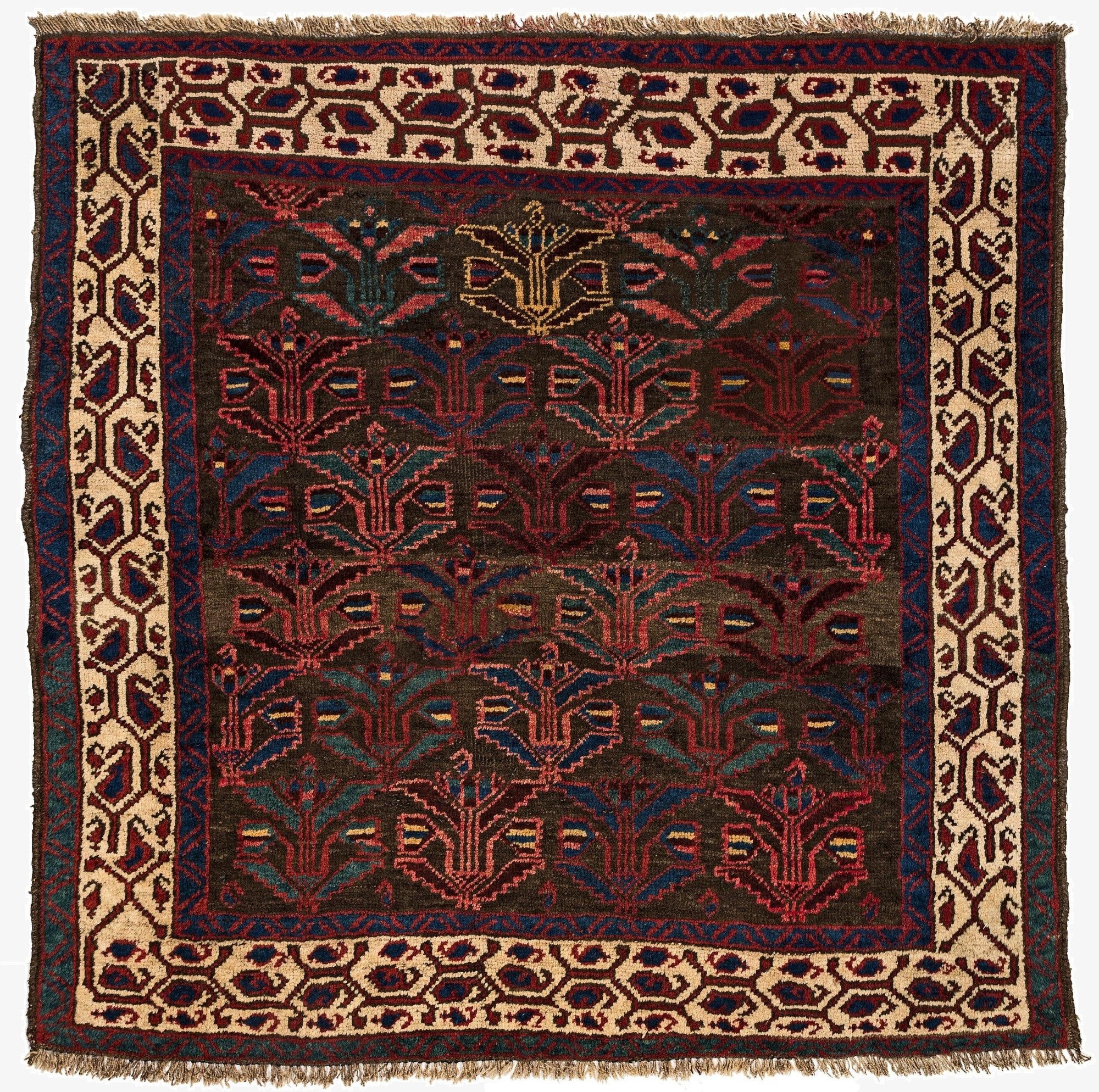4' 2 x 4' 3 Saudjboulag Square Rug