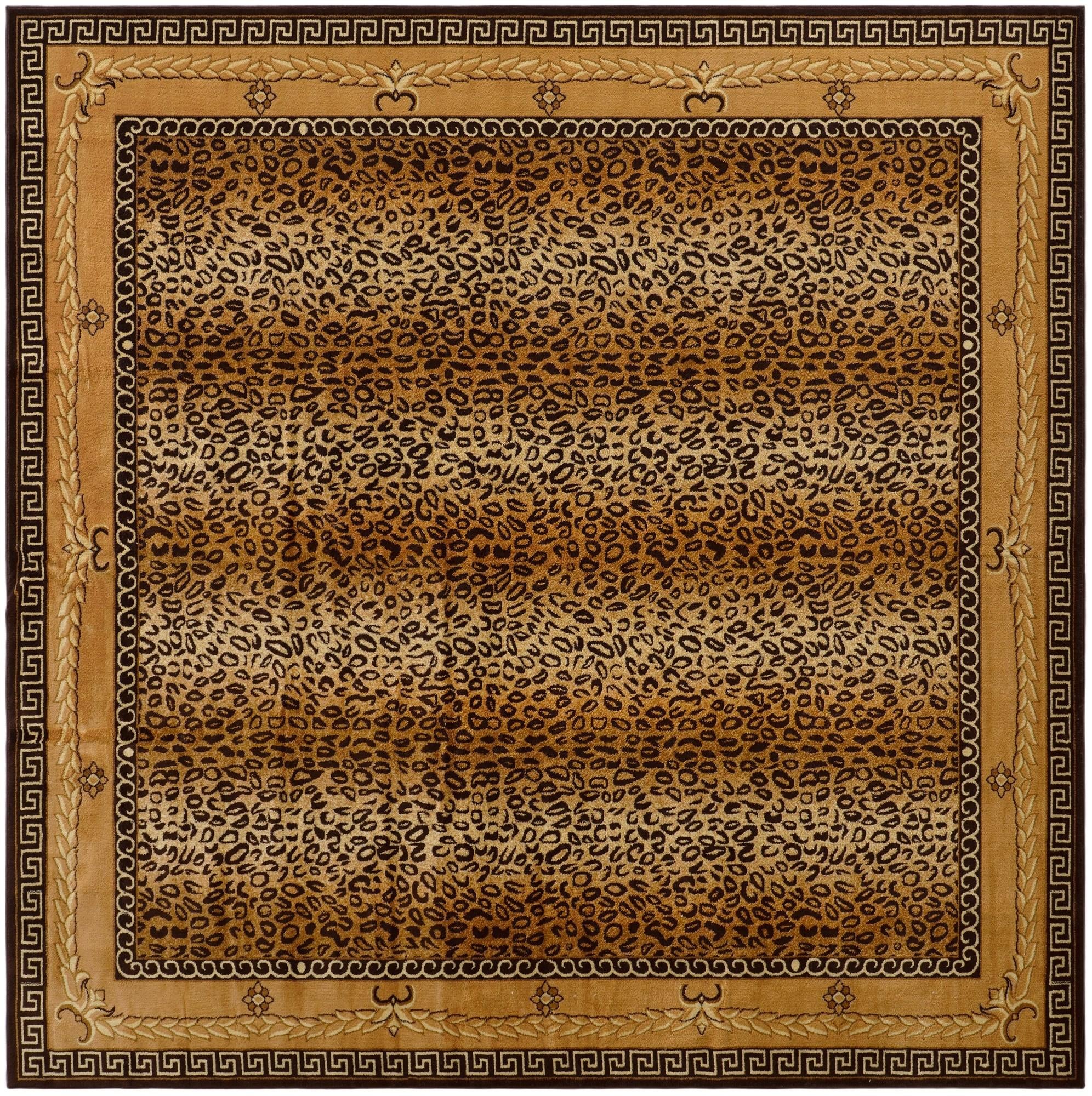 Brown Savannah Square Rug