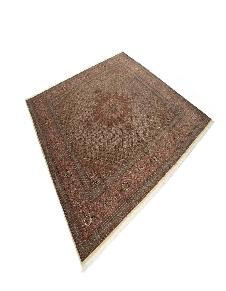 Detail image of 9' 10 x 9' 10 Tabriz Mahi Square Rug
