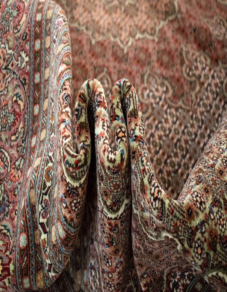 Detail image of 9' 10 x 9' 10 Tabriz Mahi Square Rug