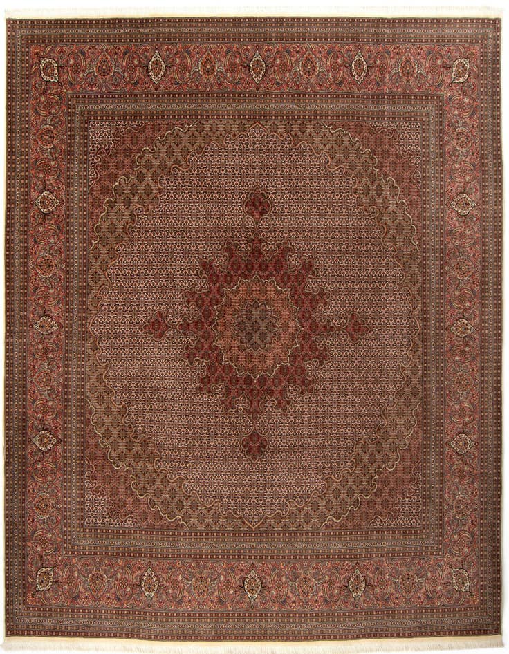 Detail image of 9' 10 x 9' 10 Tabriz Mahi Square Rug