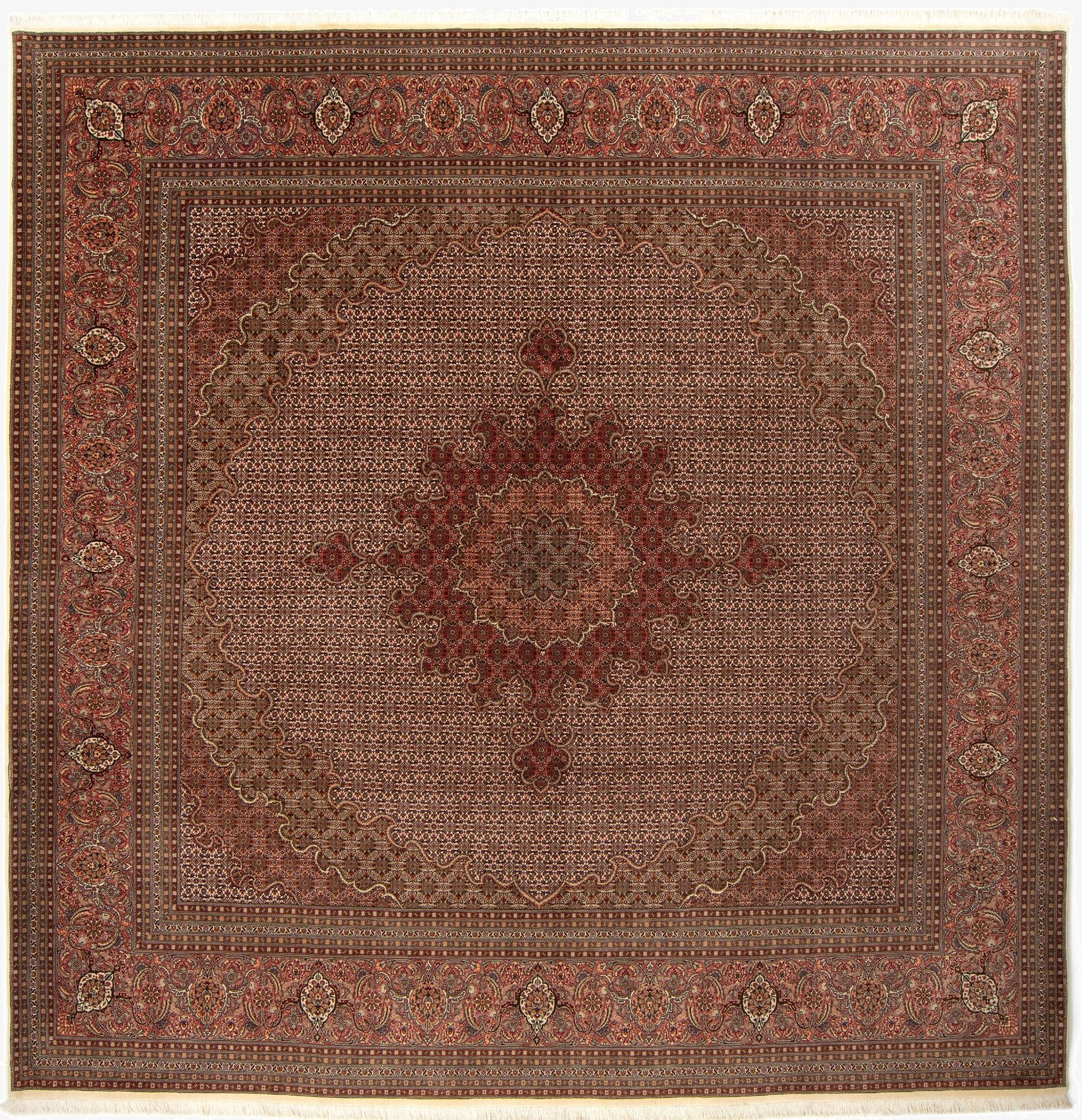 9' 10 x 9' 10 Tabriz Mahi Square Rug