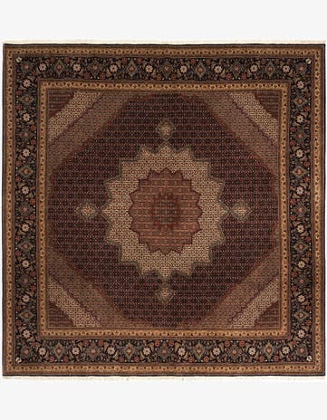 9' 10 x 10' 3 Tabriz Square Rug