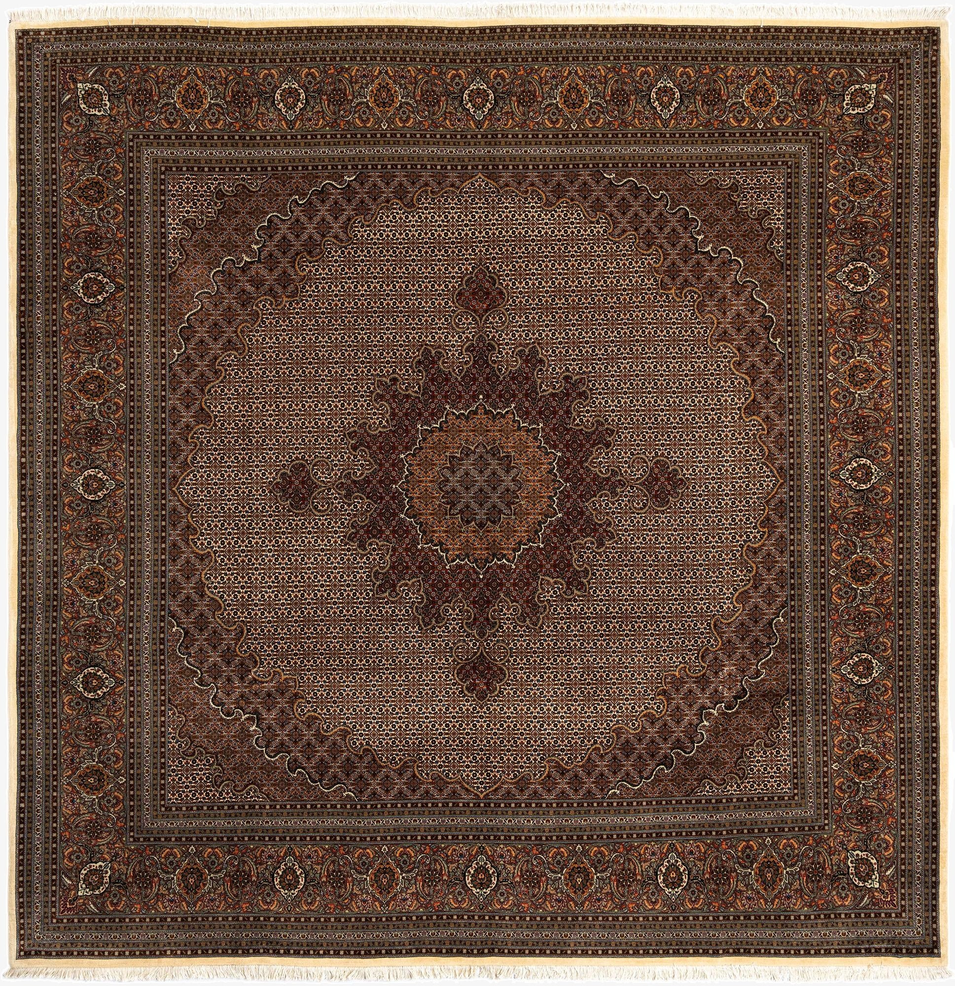 9' 11 x 10' 2 Tabriz Square Rug