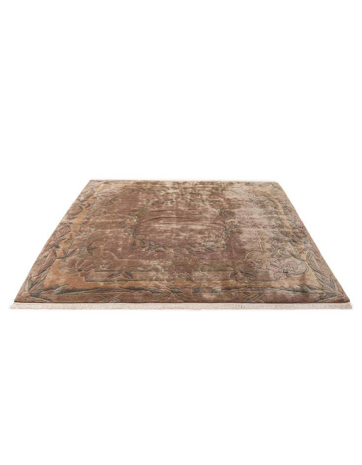 Detail image of 8' 4 x 8' 5 Hand Knotted Tibet Wool Square Rug