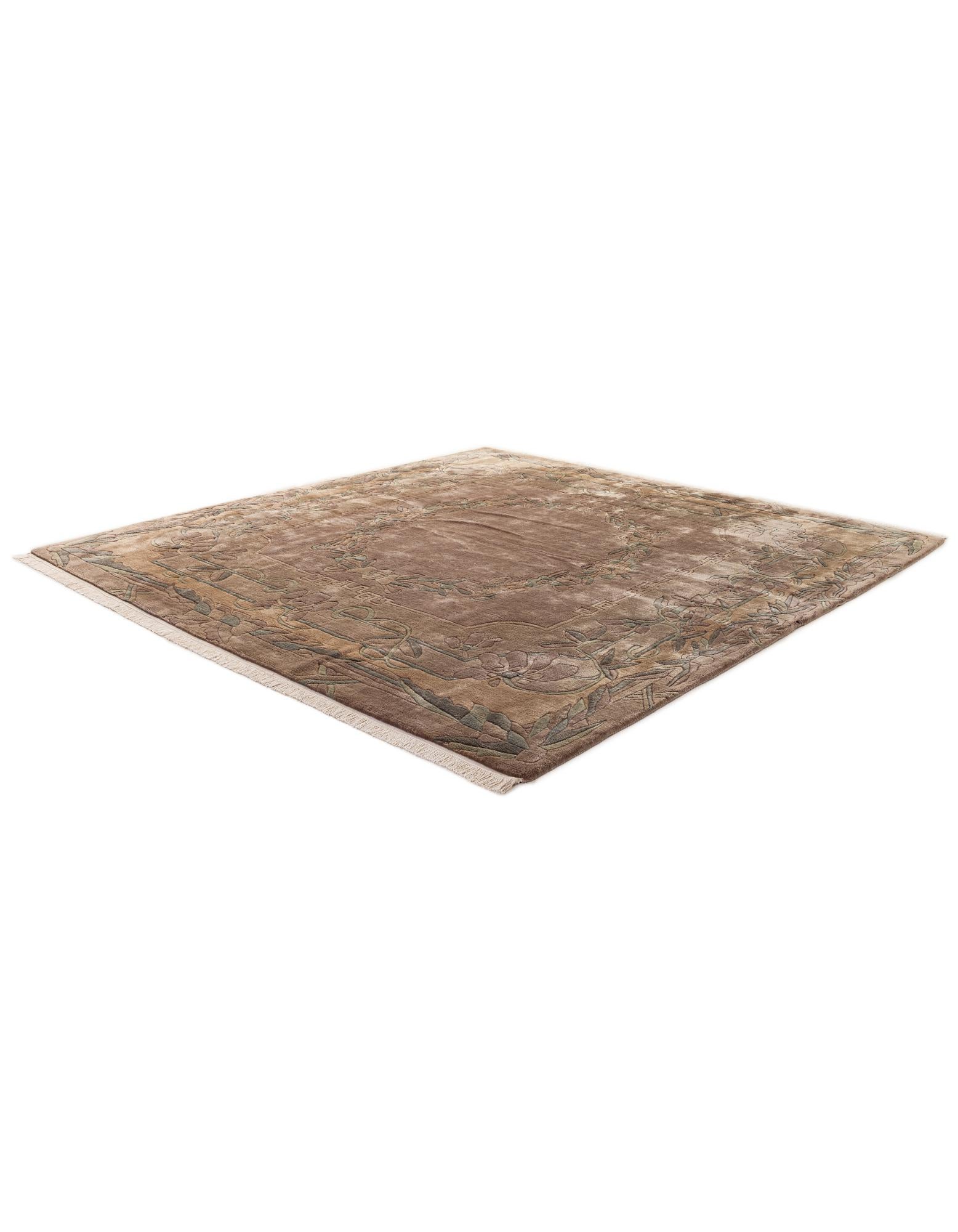 8' 4 x 8' 5 Hand Knotted Tibet Wool Square Rug