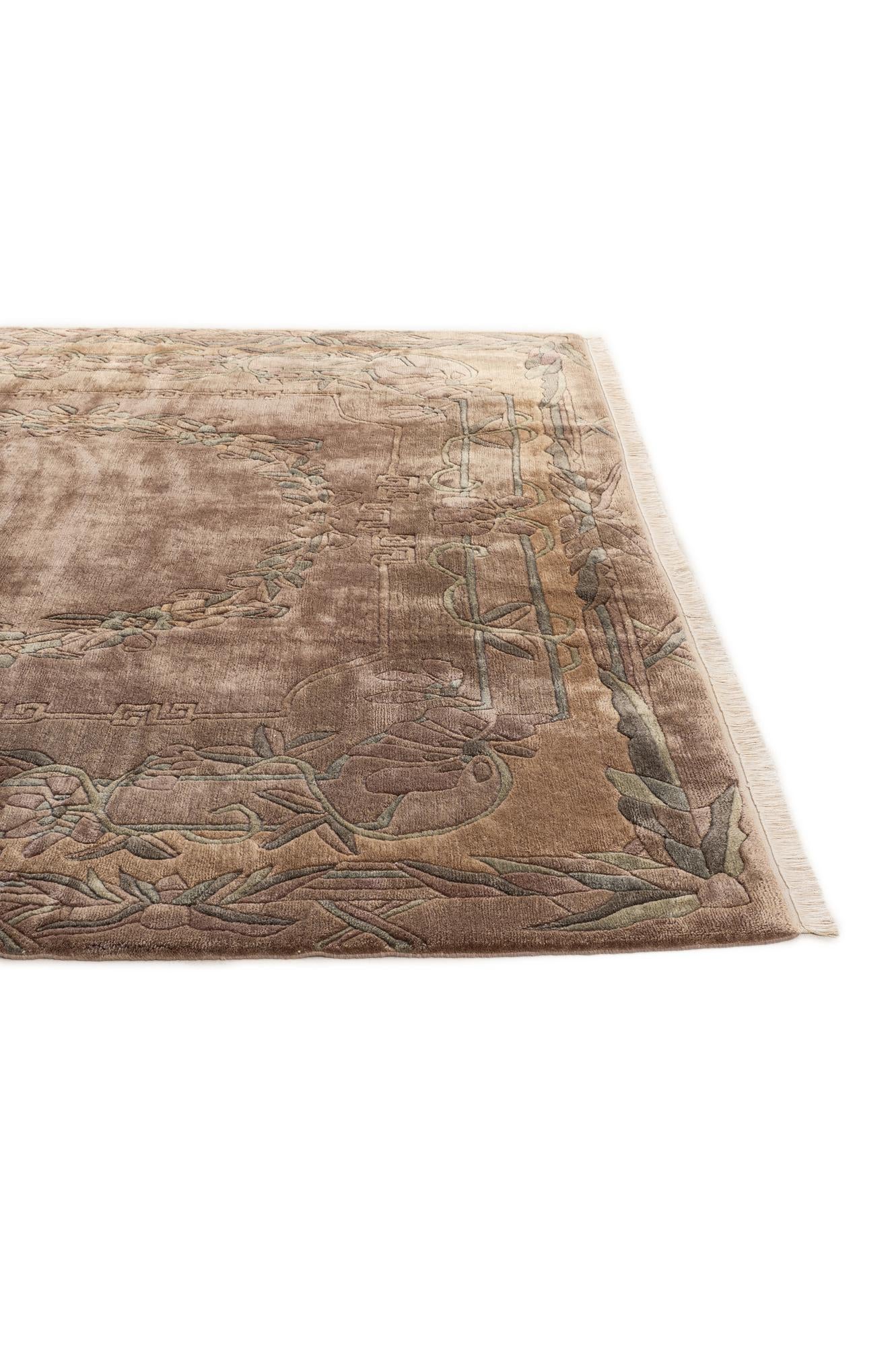 8' 4 x 8' 5 Hand Knotted Tibet Wool Square Rug