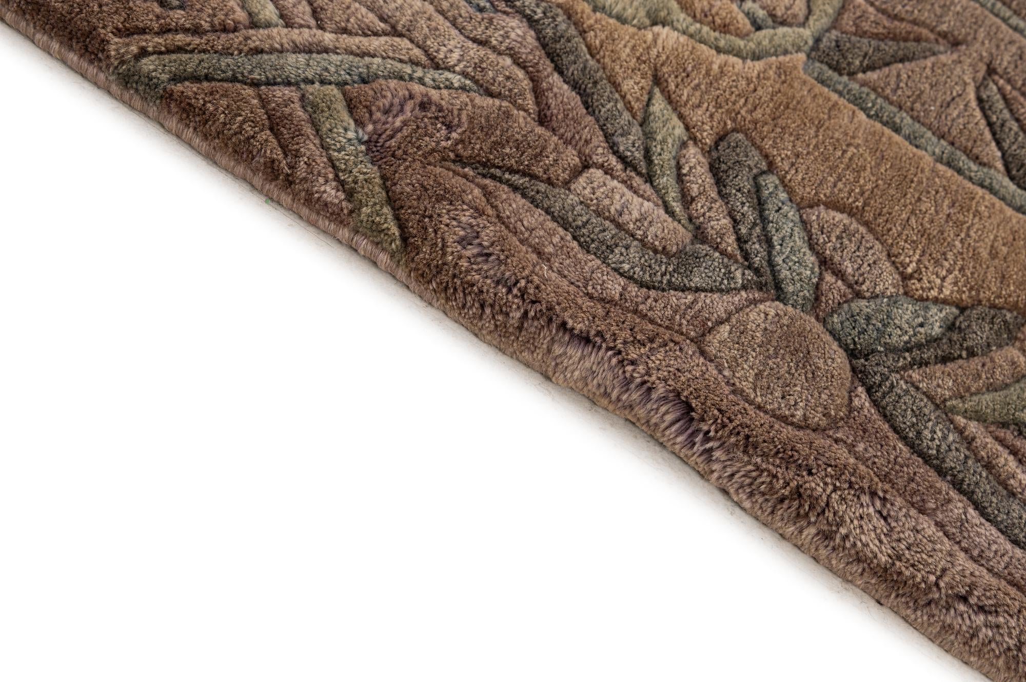 8' 4 x 8' 5 Hand Knotted Tibet Wool Square Rug