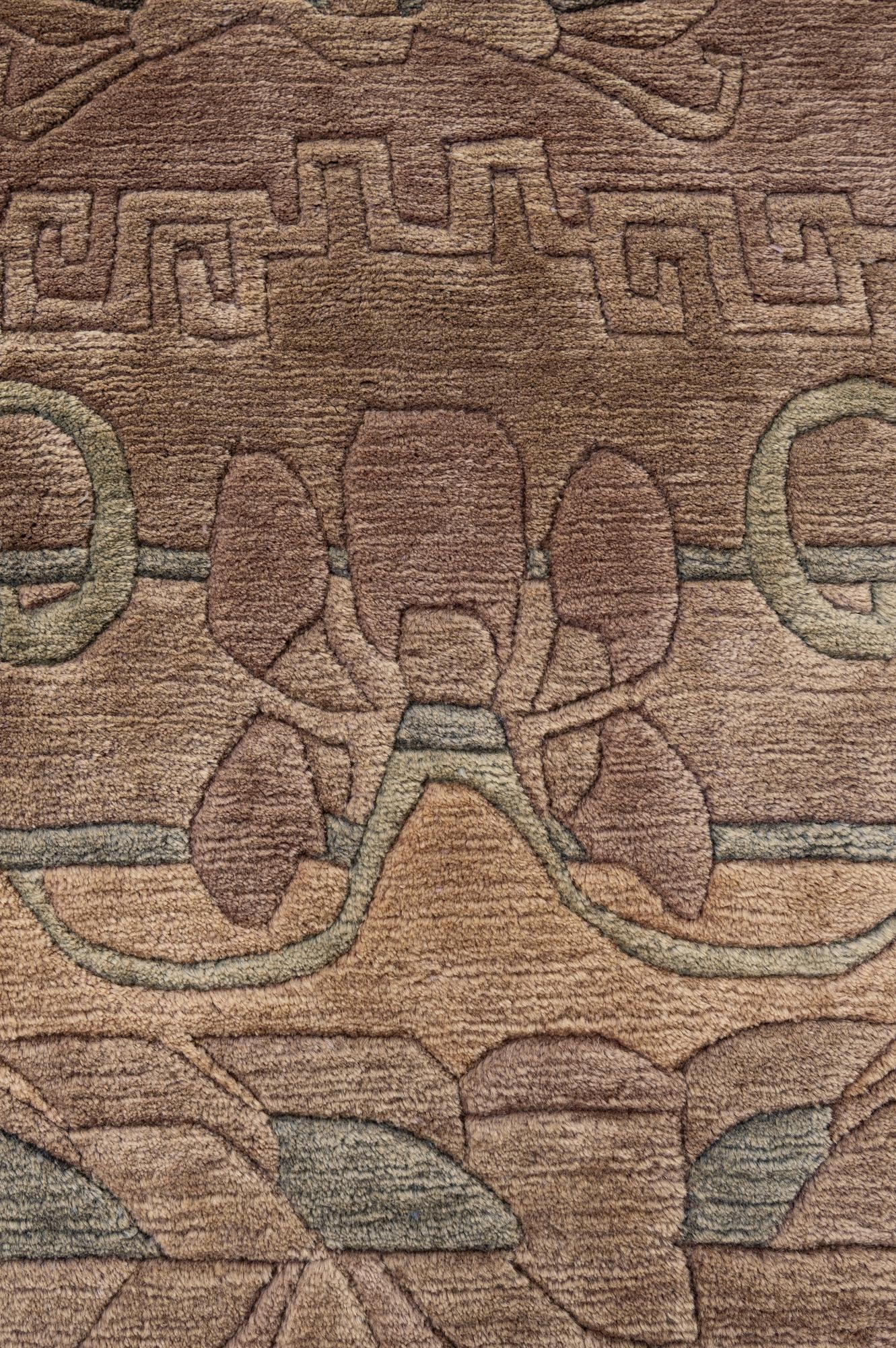 8' 4 x 8' 5 Hand Knotted Tibet Wool Square Rug