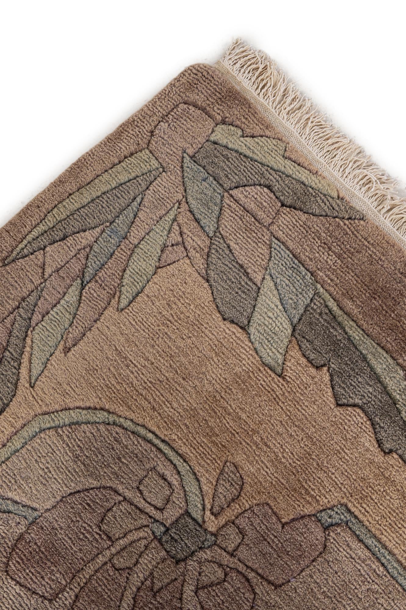 8' 4 x 8' 5 Hand Knotted Tibet Wool Square Rug