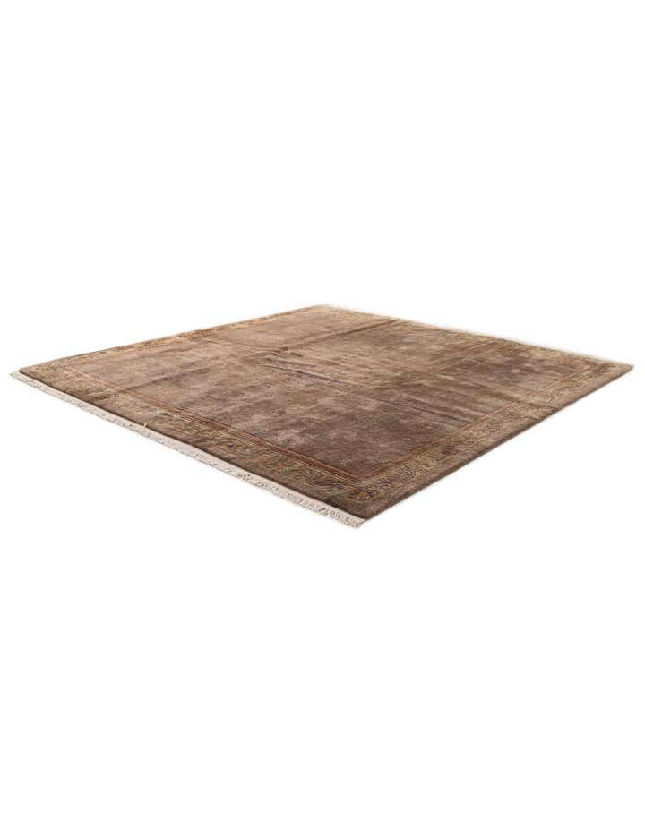 8' x 8' Hand Knotted Tibet Wool Square Rug