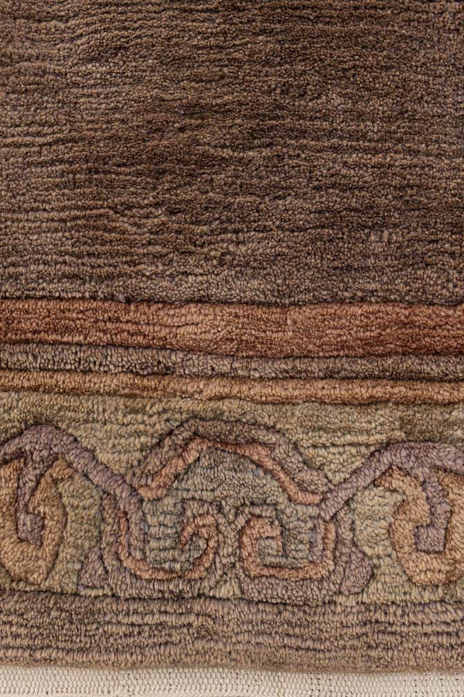 8' x 8' Hand Knotted Tibet Wool Square Rug