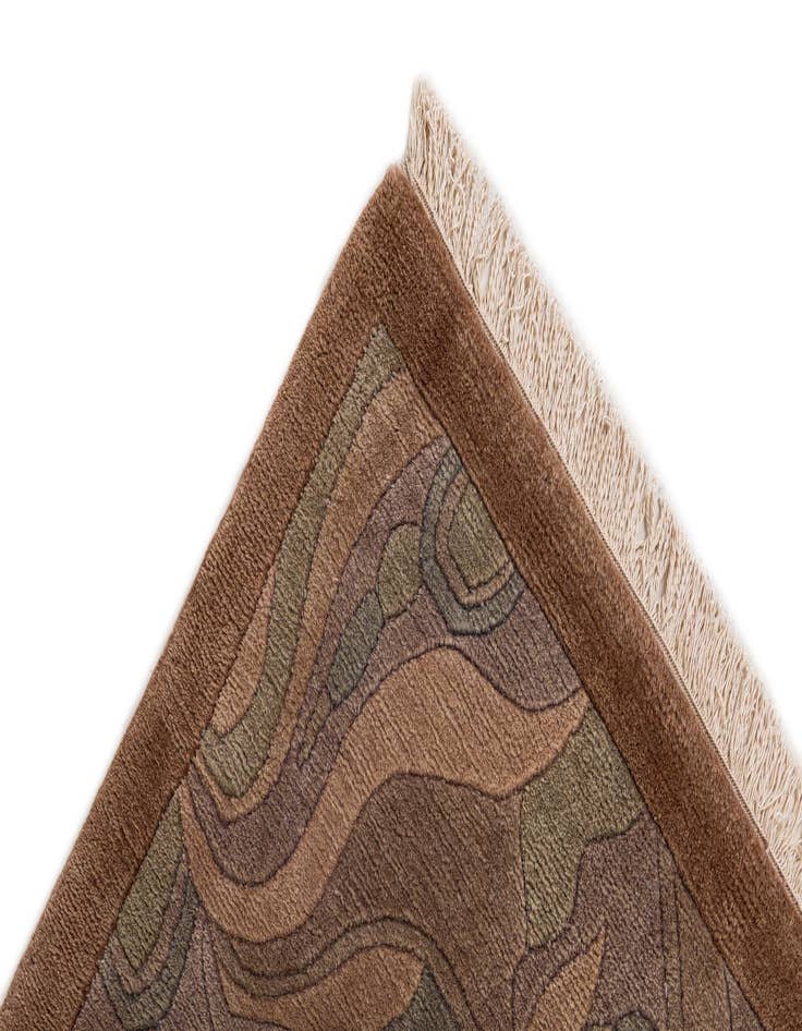 Detail image of 8' x 8' 3  Hand Knotted Tibet Wool Square Rug