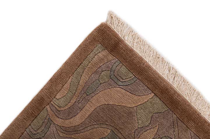 8' x 8' 3 Hand Knotted Tibet Wool Square Rug