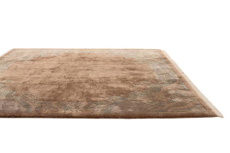 Detail image of 8' x 8' 3 Hand Knotted Tibet Wool Square Rug