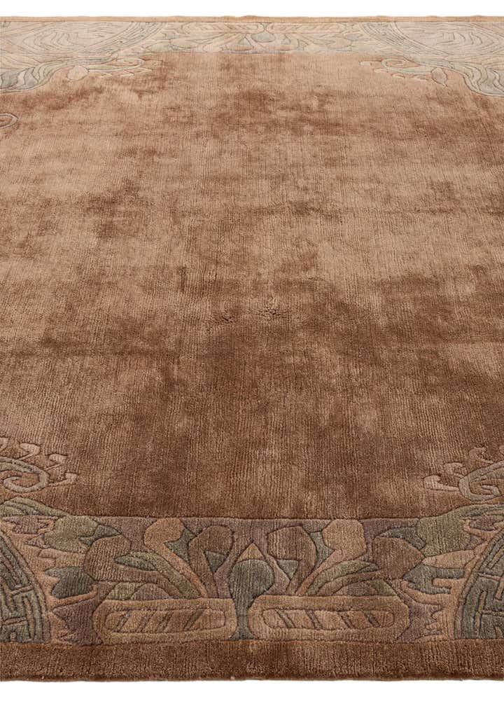 8' x 8' 3 Hand Knotted Tibet Wool Square Rug