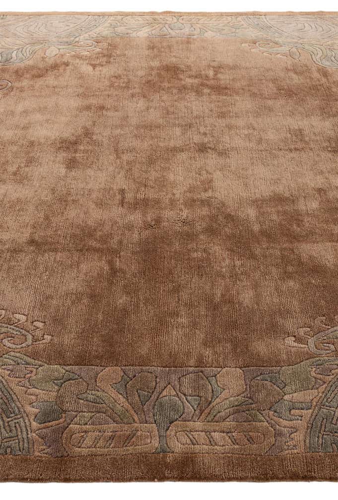 8' x 8' 3 Hand Knotted Tibet Wool Square Rug