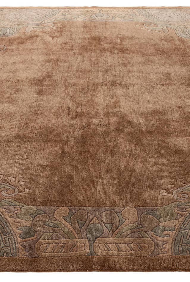 Detail image of 8' x 8' 3 Hand Knotted Tibet Wool Square Rug