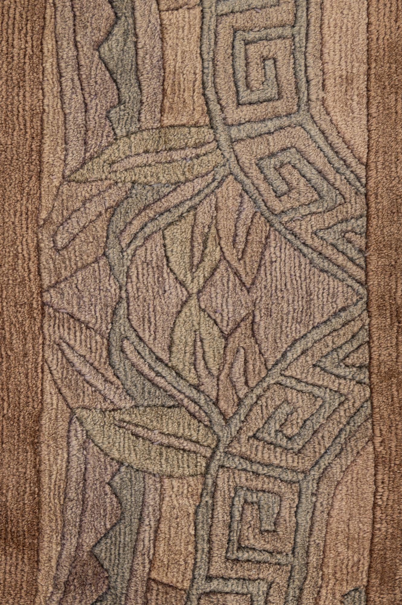 8' x 8' 3 Hand Knotted Tibet Wool Square Rug