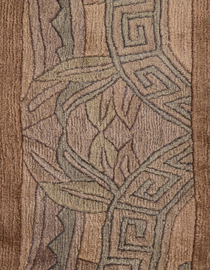 Detail image of 8' x 8' 3  Hand Knotted Tibet Wool Square Rug
