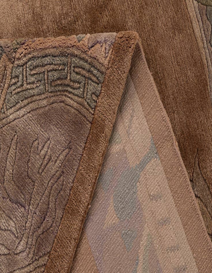 Detail image of 8' x 8' 3  Hand Knotted Tibet Wool Square Rug