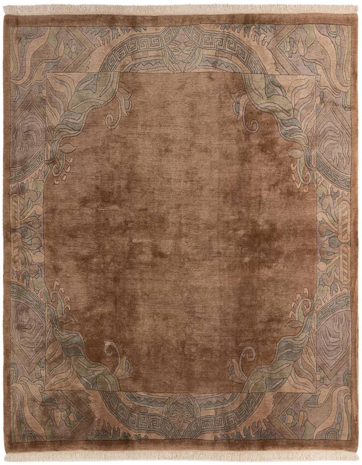 Detail image of 8' x 8' 3 Hand Knotted Tibet Wool Square Rug