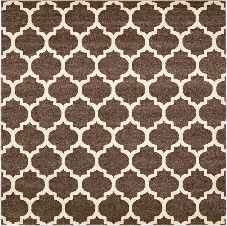 Detail image of 7' 10 x 7' 10 Trellis Square Rug
