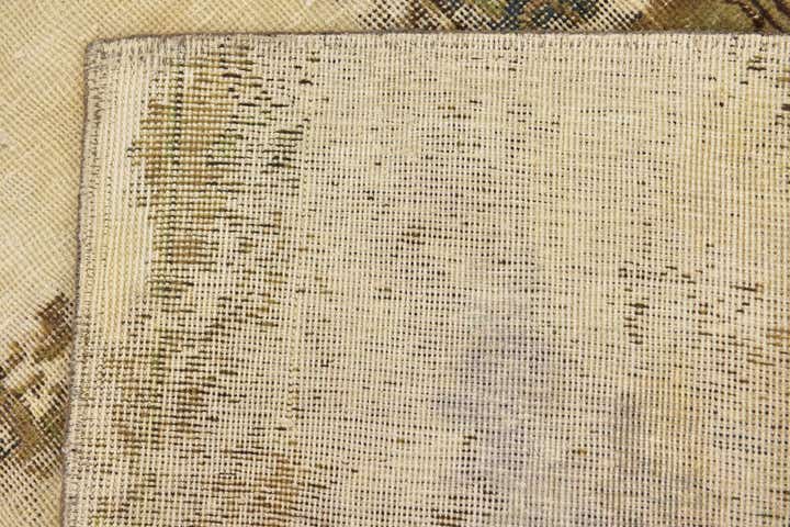 3' 10 x 4' 8 Hand Knotted Ultra Vintage Persian Wool Square Rug