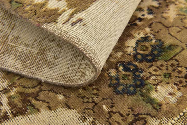 3' 10 x 4' 8 Hand Knotted Ultra Vintage Persian Wool Square Rug