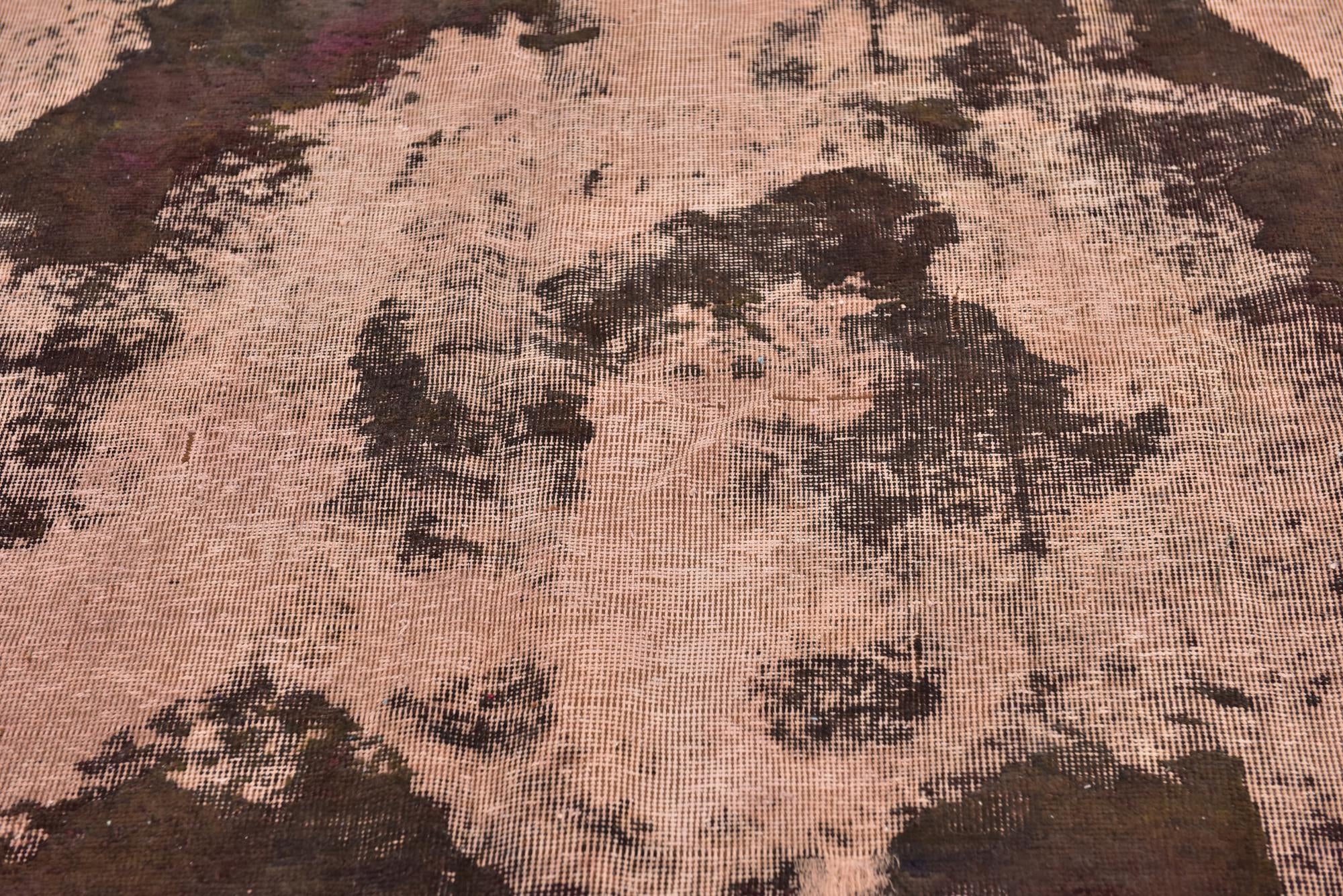 5' 7 x 6' 6 Hand Knotted Ultra Vintage Persian Wool Square Rug