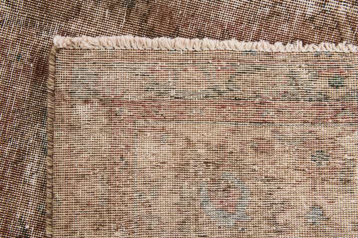 9' 2 x 9' 6 Hand Knotted Ultra Vintage Persian Wool Square Rug