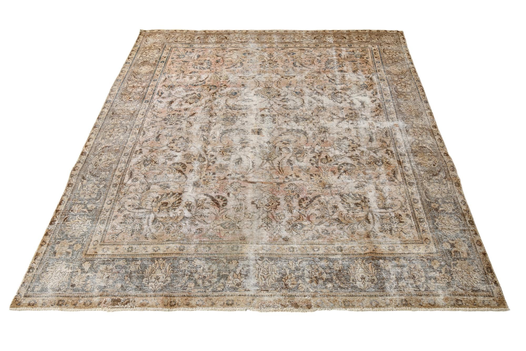 295cm x 330cm anudado a mano Ultra Vintage Alfombra Persa Lana Cuadrado