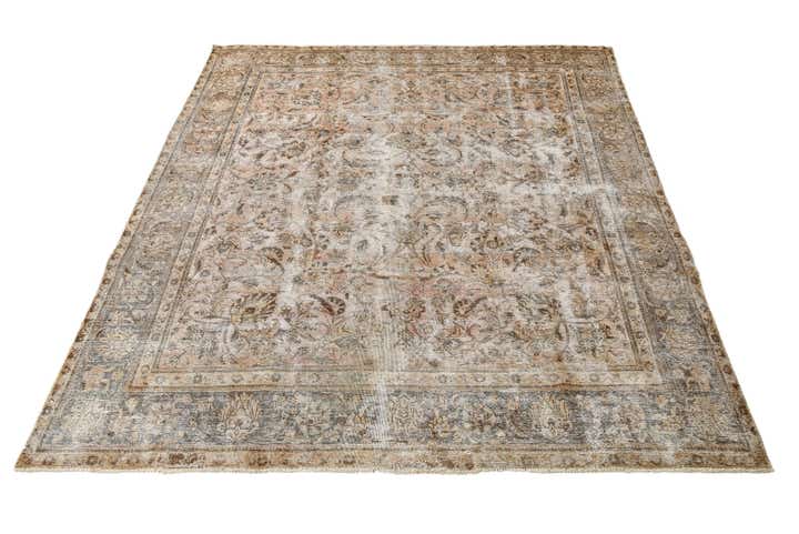 295cm x 330cm anudado a mano Ultra Vintage Alfombra Persa Lana Cuadrado