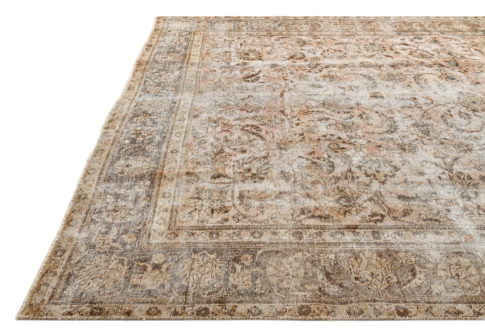 295cm x 330cm anudado a mano Ultra Vintage Alfombra Persa Lana Cuadrado
